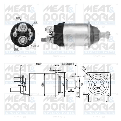 Solenoid Switch, starter